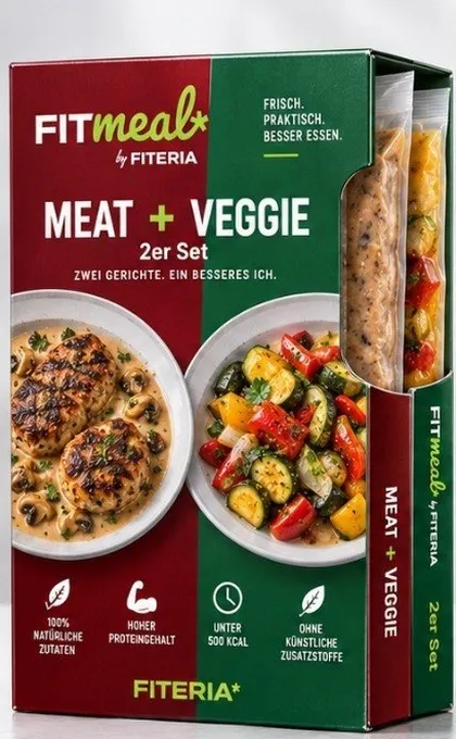 FITmeal Meat + Veggie Verpackung